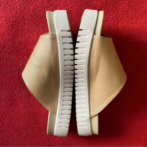 ILSE JACOBSEN Sz 41 Tulip Solid Top Metallic Shimmer Slip On Slide Sandals - Picture 3 of 10